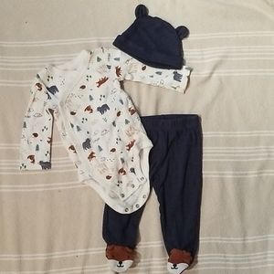 Carter's | woodland animals outfit baby boy 6 mo
